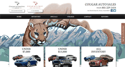Desktop Screenshot of cougarautosales.com